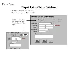 Entry Form