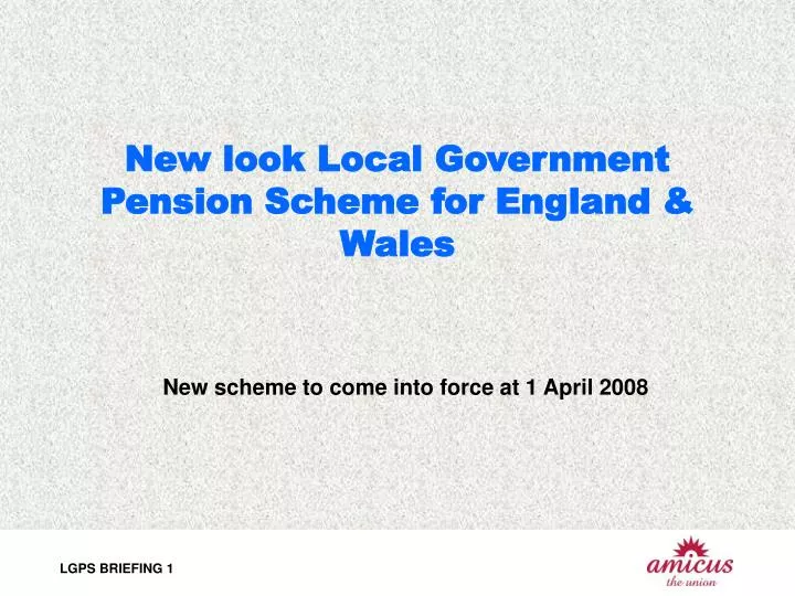 new look local government pension scheme for england wales