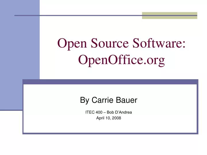 open source software openoffice org