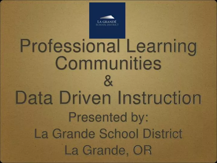 professional learning communities data driven instruction