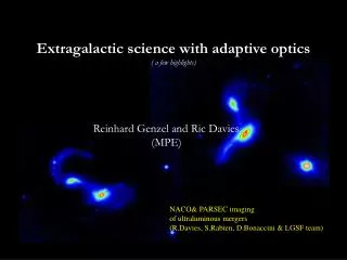 Extragalactic science with adaptive optics ( a few highlights)