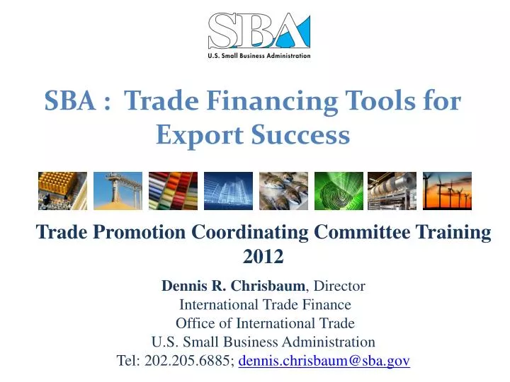 sba trade financing tools for export success