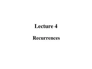 lecture 4