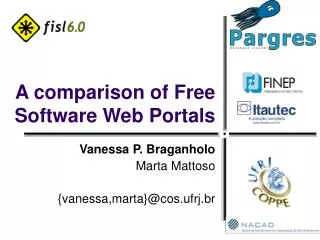 A comparison of Free Software Web Portals