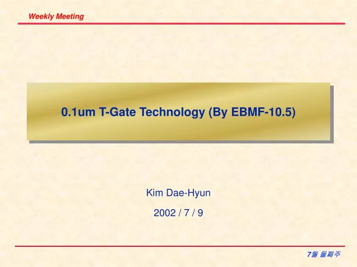 0 1um t gate technology by ebmf 10 5