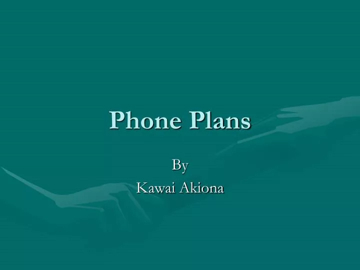 phone plans