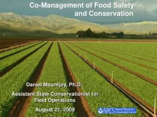 Co-Management of Food Safety and Conservation