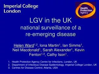 LGV in the UK national surveillance of a re-emerging disease