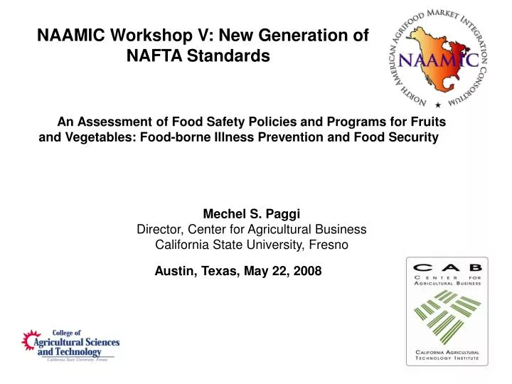 naamic workshop v new generation of nafta standards