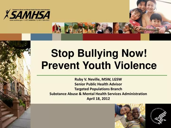 stop bullying now prevent youth violence