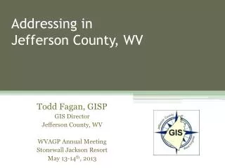 Addressing in Jefferson County, WV
