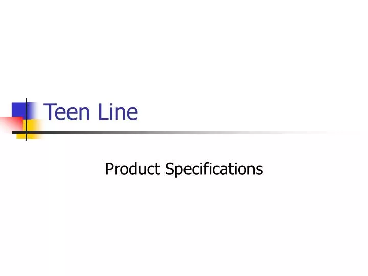 teen line