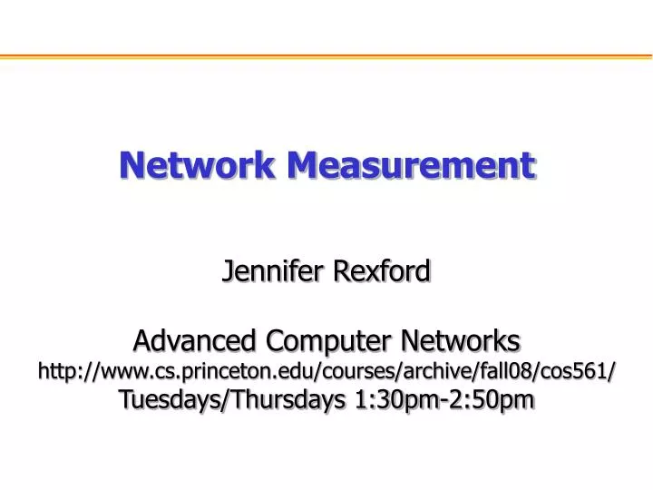 network measurement