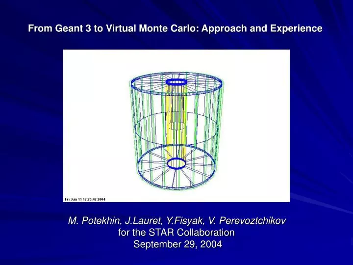 from geant 3 to virtual monte carlo approach and experience