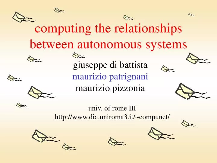 computing the relationships between autonomous systems