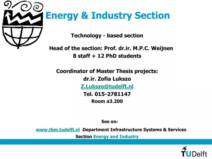 energy industry section