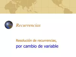 recurrencias