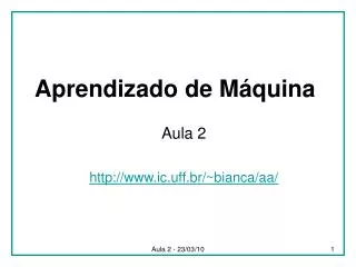 aprendizado de m quina