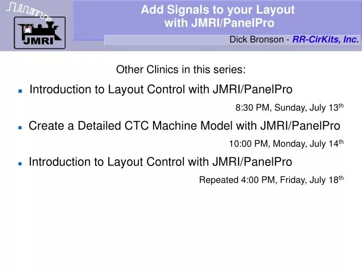 add signals to your layout with jmri panelpro