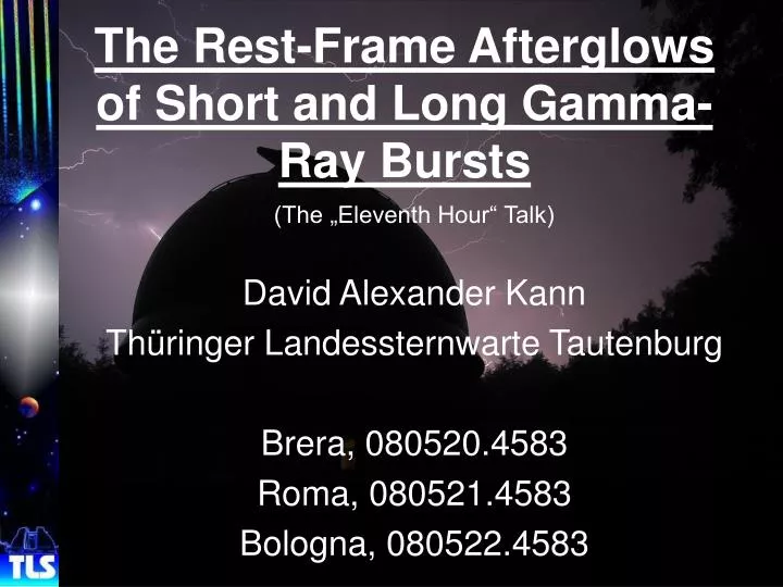 the rest frame afterglows of short and long gamma ray bursts