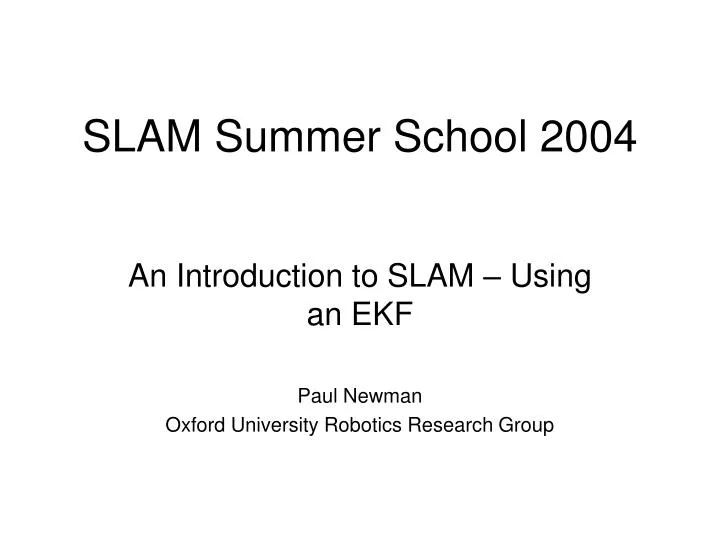 slam summer school 2004
