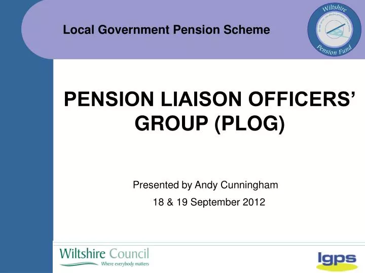 pension liaison officers group plog