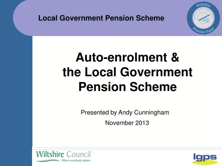auto enrolment the local government pension scheme