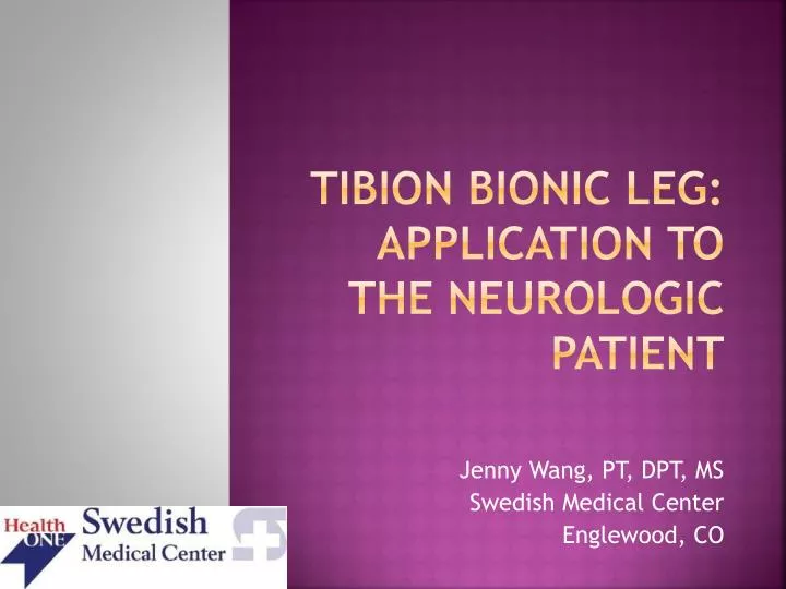 tibion bionic leg application to the neurologic patient