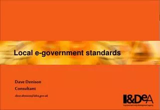 Local e-government standards