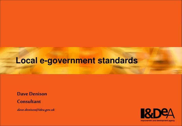 local e government standards