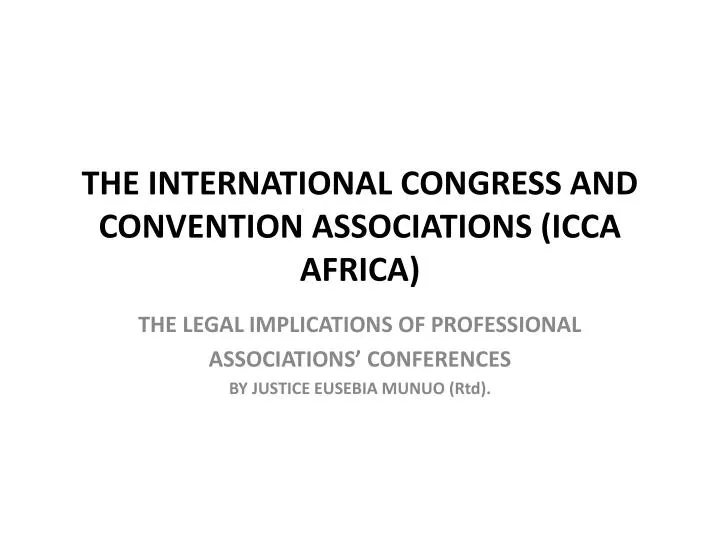 the international congress and convention associations icca africa