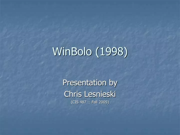 winbolo 1998