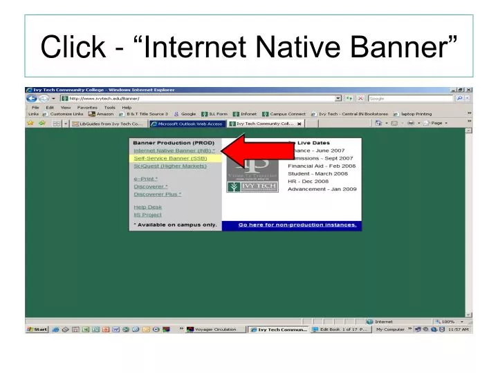 click internet native banner