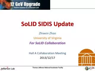 SoLID SIDIS Update