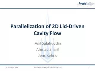 Parallelization of 2D Lid-Driven Cavity Flow