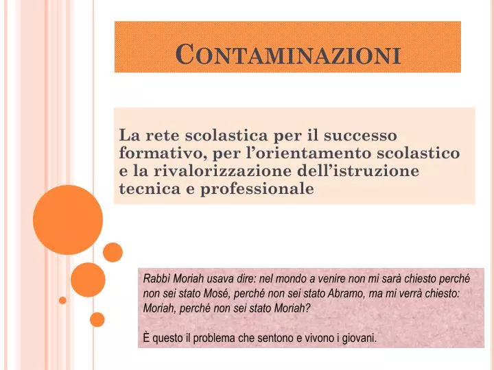 contaminazioni