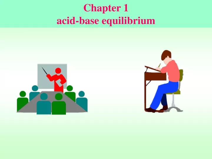 chapter 1 acid base equilibrium