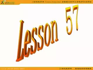Lesson 57
