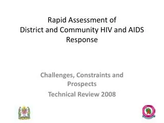 Rapid Assessment of District and Community HIV and AIDS Response