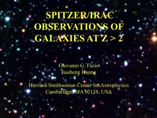 SPITZER/IRAC OBSERVATIONS OF GALAXIES AT Z &gt; 2