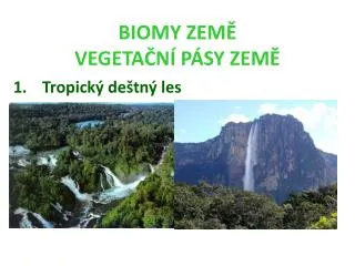 biomy zem vegeta n p sy zem