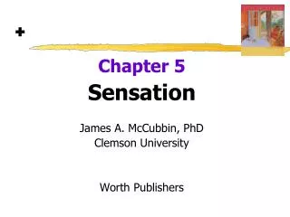 Chapter 5 Sensation James A. McCubbin, PhD Clemson University Worth Publishers