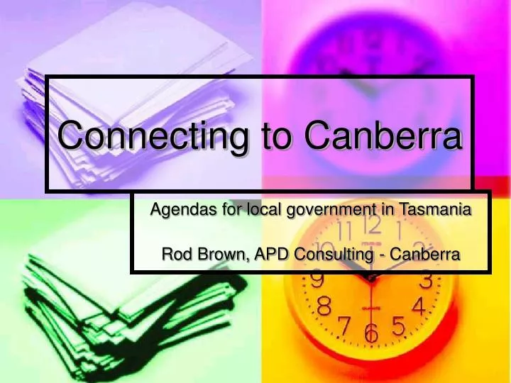 connecting to canberra