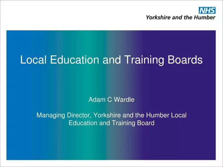 local education and training boards