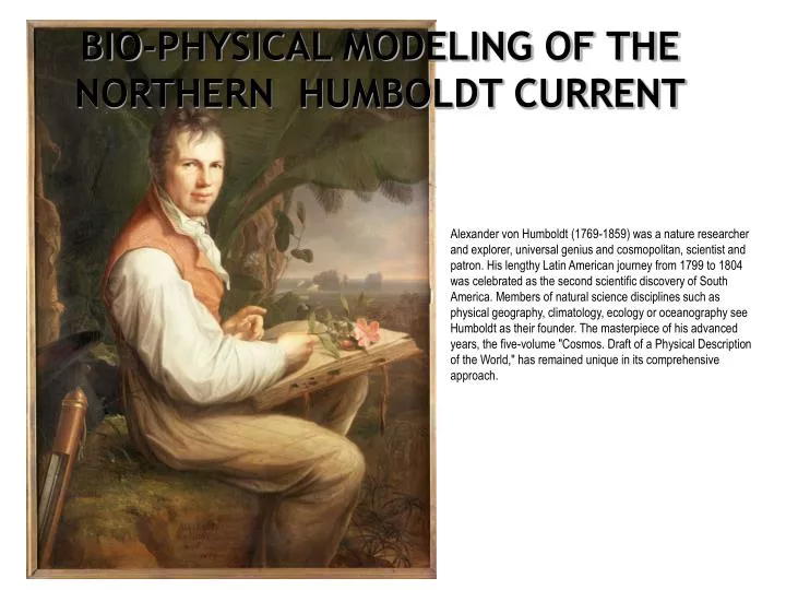 bio physical modeling of the northern humboldt current