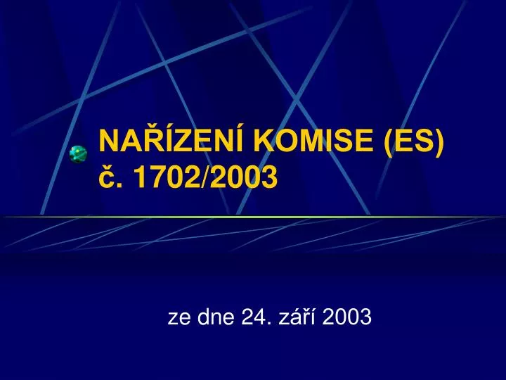 na zen komise es 1702 2003