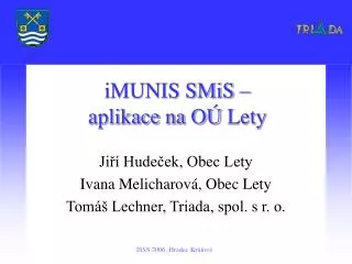 imunis smis aplikace na o lety