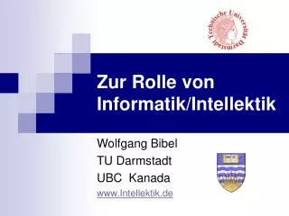 zur rolle von informatik intellektik