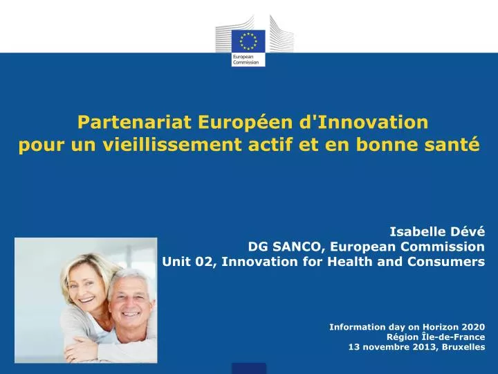 partenariat europ en d innovation pour un vieillissement actif et en bonne sant