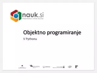 objektno programiranje